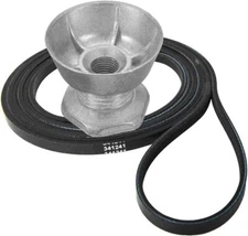 Dryer Belt & Motor Pulley Fits Kenmore 1107308623 11076675210 11076431200