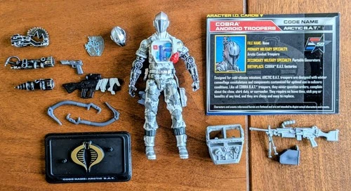 GI JOE Cobra NM/M Arctic B.A.T. BAT 2014 V1 Complete & File Card 50th Ambush
