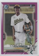 2021 Bowman Chrome Prospects Fuchsia Refractor 11/199 Pedro Pineda #BCP-216 9z7