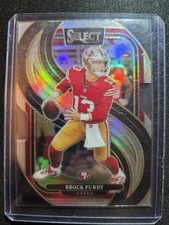 2024 Panini Select - Premier Level Brock Purdy #124 Silver Prizm Die-Cut
