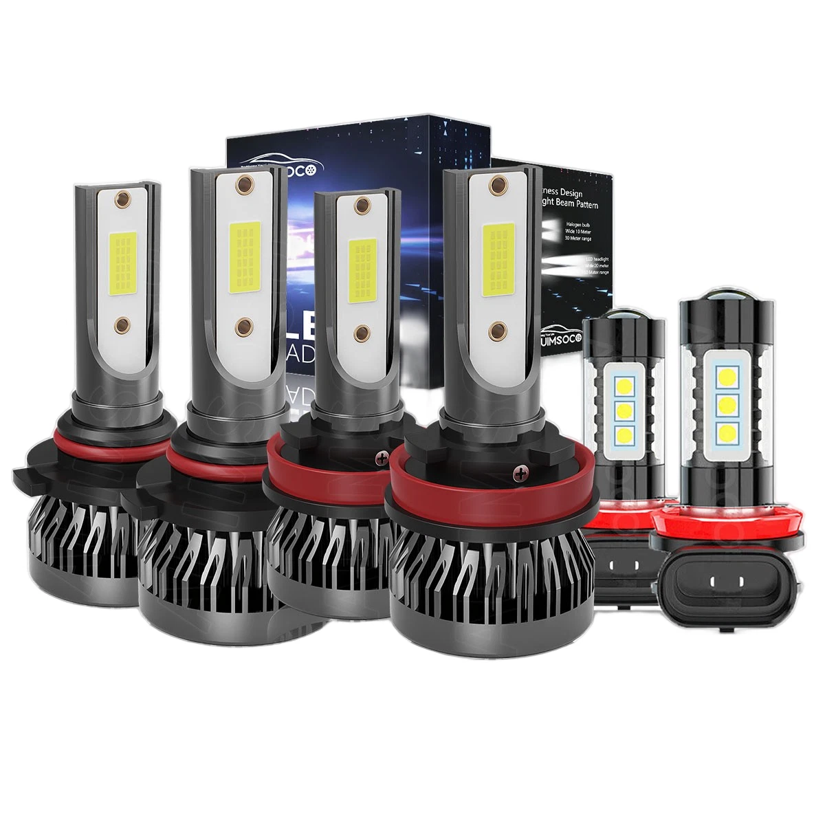 LED Headlight Bulbs Hi&Lo Beam Fog Light For Lexus RX350 2010-2015 Super Bright
