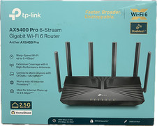 TP-Link - Archer AX5400 Pro Dual-Band Wi-Fi 6 Router - Black - OPEN BOX
