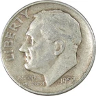 1953 S Roosevelt Dime Circulated Silver 10c Coin Collectible