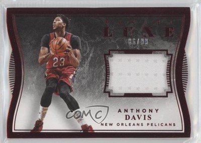2015-16 Panini Luxe Memorabilia Die-Cuts Red 86/99 Anthony Davis #56 1b8
