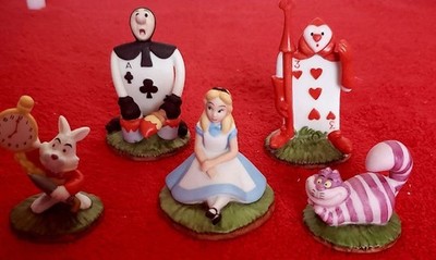 Disney Alice in Wonderland Garden Ornament 5pcs set Kato Kogei Collaboration