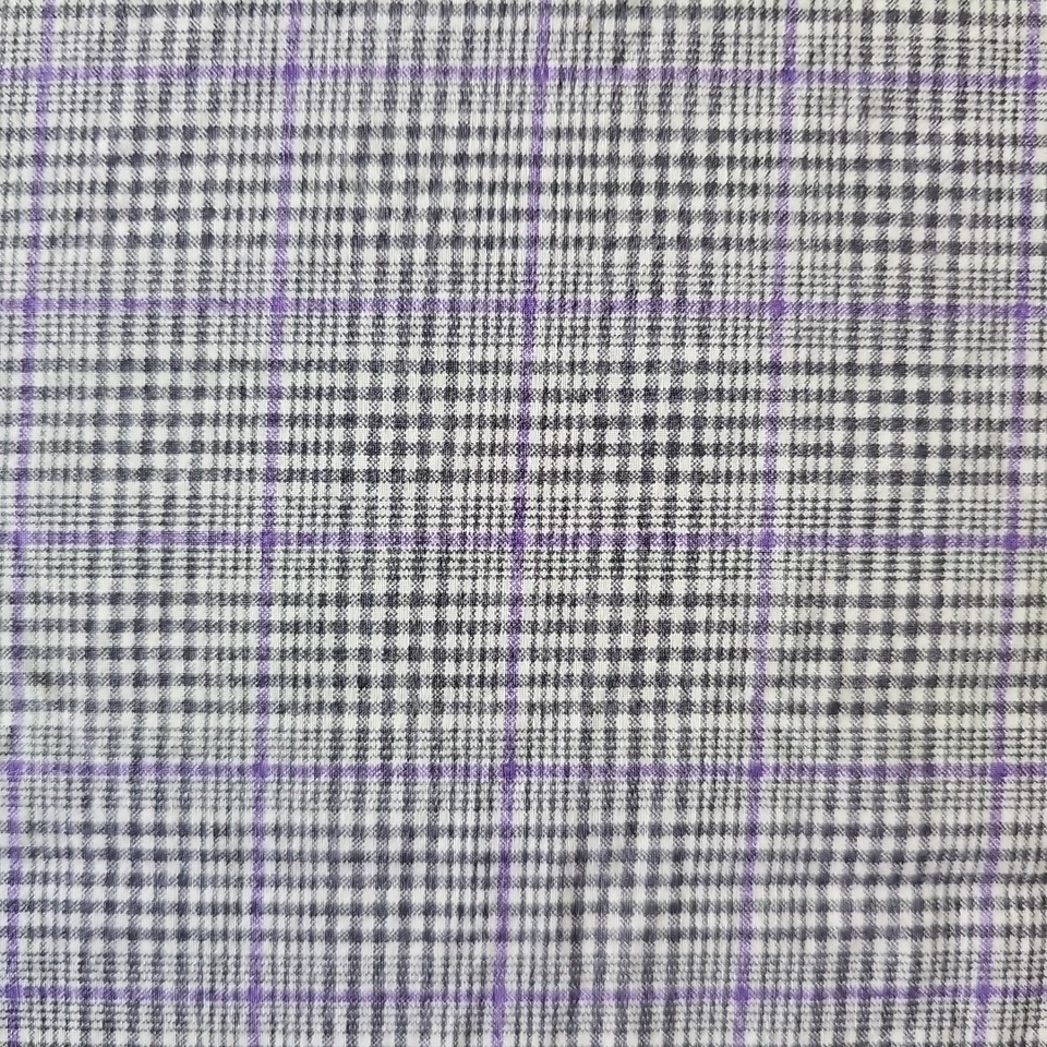 Sábanas ajustables planas Lauren Ralph Lauren púrpura a cuadros Queen Preppy English Country Foto 2 de 4