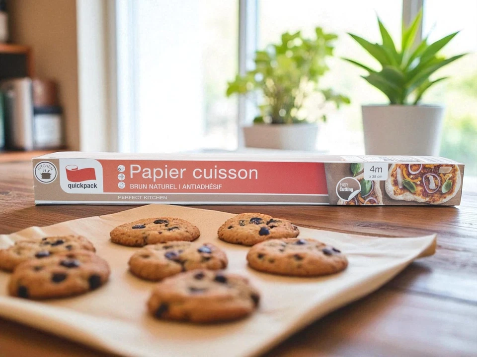 Quickpack Papel para Hornear Rollo 4m X 38cm Compostables, Calor Hasta 220°C - Imagen 3 de 4