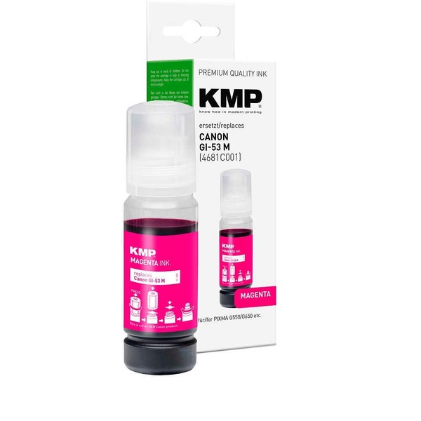 KMP Magenta Tintenflasche Kompatibel Zu Canon GI53M-image