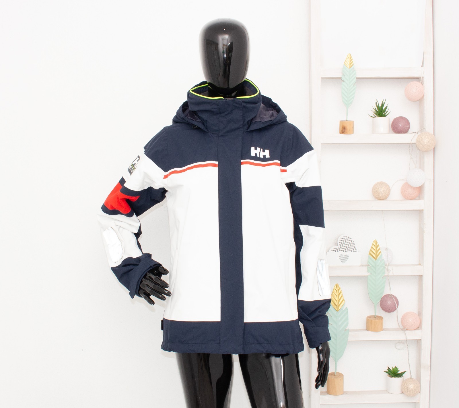 Chaqueta Helly Hansen W SALT LIGHT Azul Marino Con Capucha Vela HELLYTECH...