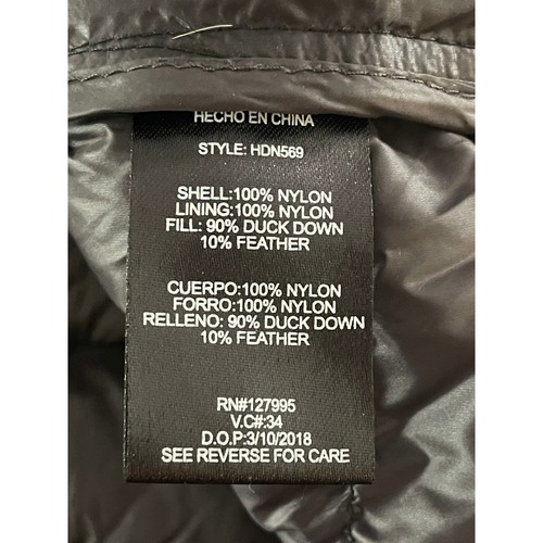 Hawke & Co. Sport XL Black Duck Down Puffer Vest Mens Outdoor Lightweight - Picture 7 of 9