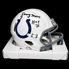 Lenny Moore Signed "HOF 75" Baltimore Colts Mini Helmet Beckett Certification