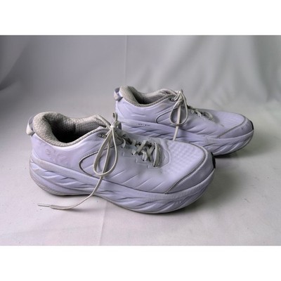 Hoka Bondi SR Arctic Ice Slip Resistant Leather Shoes Women's Size 11 Work Nurse