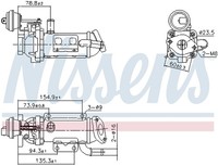 1X Nissens 989289 KüHler AbgasrüCkfüHrung FüR Renault Nissan Opel Vauxhall
