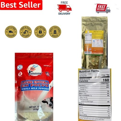Whole Milk Instant Powder 11oz - Kosher & Halal Certified Fresh Dairy Beverage