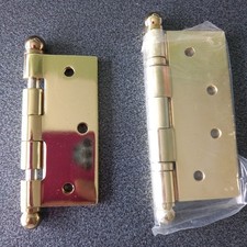 Cerniere coppia per porta libro 4x3,5 e 3,5x3 ferro ottonato