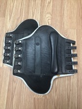 F.T.E. Horse Sport Boots Leather Fleece Lined w/ Buckles - Black Size 1