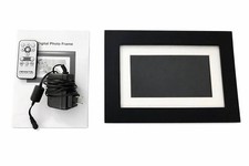 LCD Digital Photo Frame Black Electronic Picture Display Desk Frame
