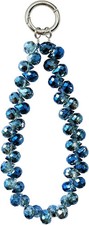 Beaded Phone Wrist Strap, Cellphone Lanyard Chain, Sparkling Wristlet Bracelet f