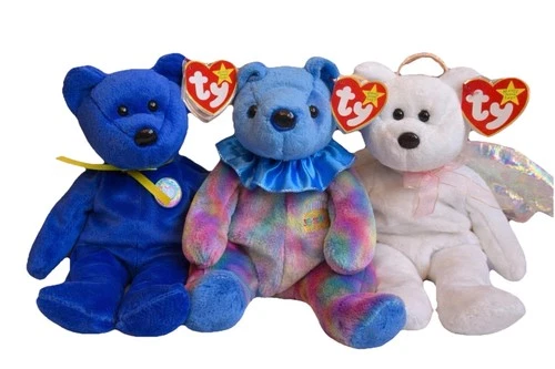 TY Beanie Babies Vintage Collectible Bears 90s/Y2k 3 Beanie Babies with Tags