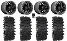 Fuel Unit 15x10 Wide Wheels Black 30 Xt400w Tires Can-am Defender