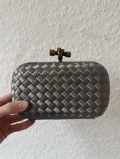 Bottega Veneta Knot Clutch Grün und Gelb Vin...