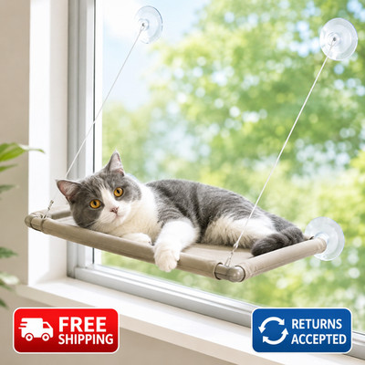 Cat Window Hammock Bed Suction Cup Perch Space Saving Hanging Seat All Seasons