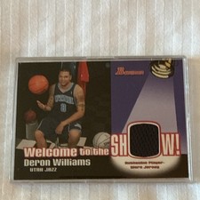 Bowman Draft Picks & Prospects Deron Williams Utah Jazz #WSR-DW Jersey Card