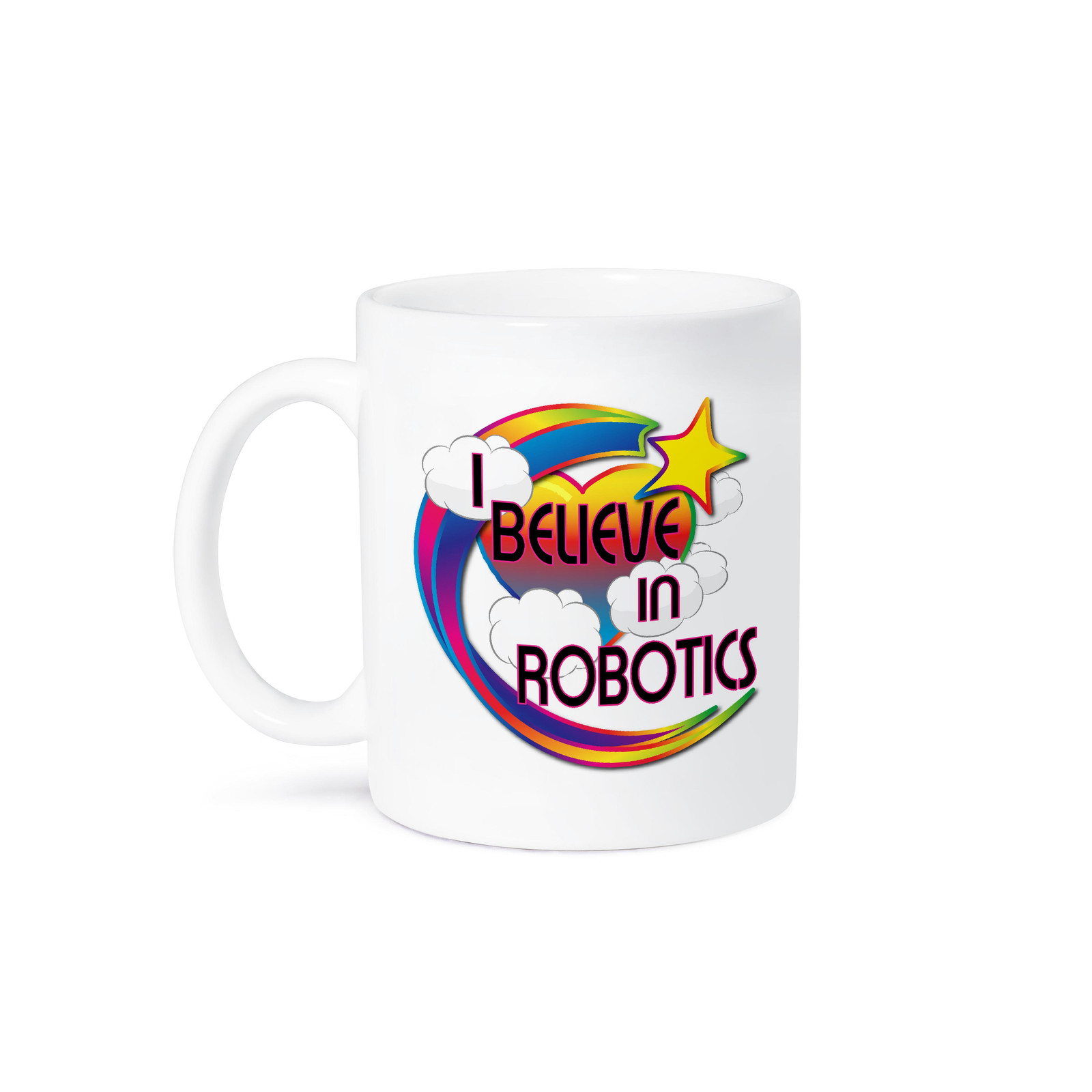 3dRose Robotics Believer Design Ceramic Coffee Mug  