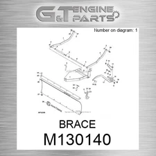 M130140 BRACE fits JOHN DEERE (Surplus Open Box)