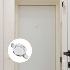 2Pcs Durable Copper Door Peephole Covers Silver Privacy Protectors Replacement