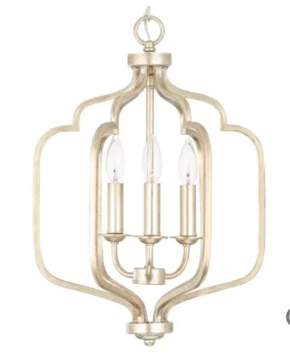 Capital Lighting 538731 Ophelia 3 Light 14"W Taper Candle Pendant - Winter Gold - Picture 1 of 8
