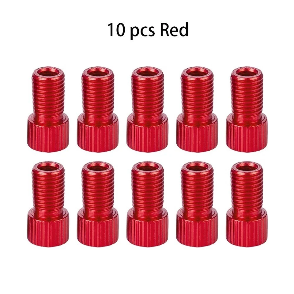 10X Aluminio Presta a Schrader Válvula Adaptador Bicicleta Neumático Bomba de Aire Convertidor Herramienta Foto 4 de 4