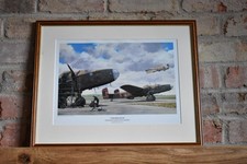 Large Framed Keith Woodcock Print 'Yorkshire Relish' Royal Air Force (L)
