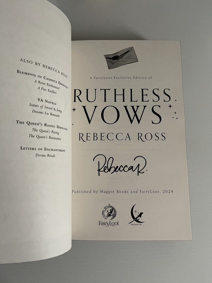 Fairyloot Divine Rivals + Ruthless Vows | eBay