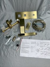 Bath & Shower Wall Faucet Dual Waterfall & Ra...