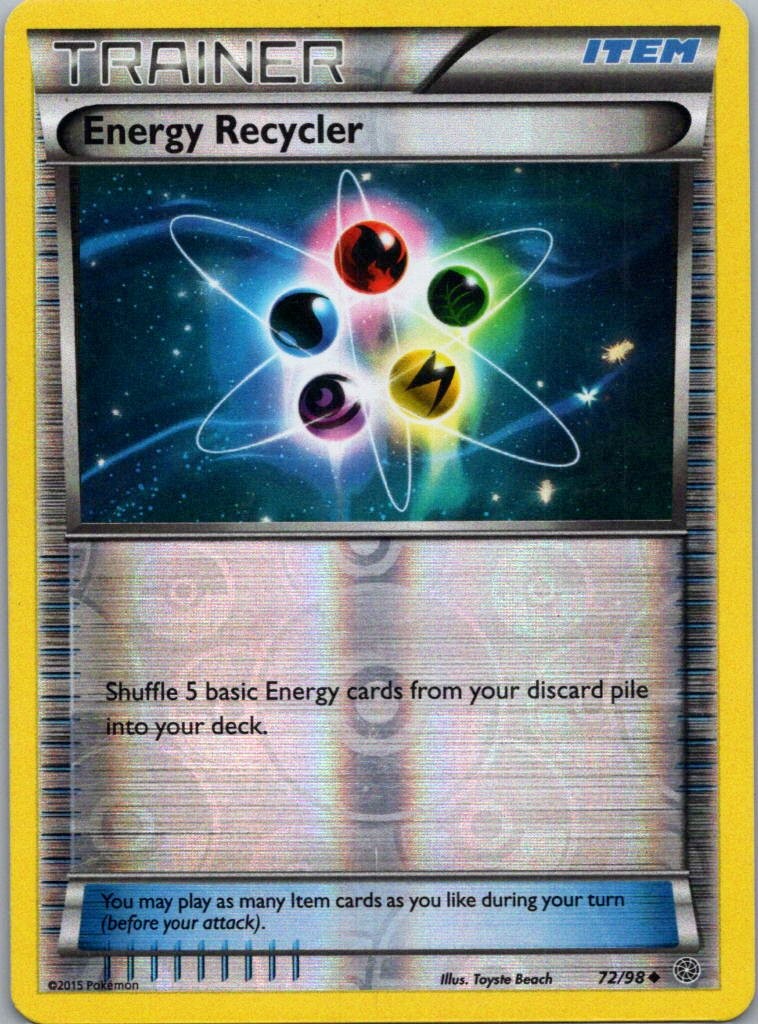 Pokemon TCG Energy Recycler 72/98 Ancient Origins Rev Holo MP