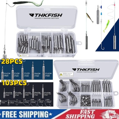 28PCS/103PCS Drop Shot Weights Fishing Lead Drop Saltwater Fishing Sinker Weight