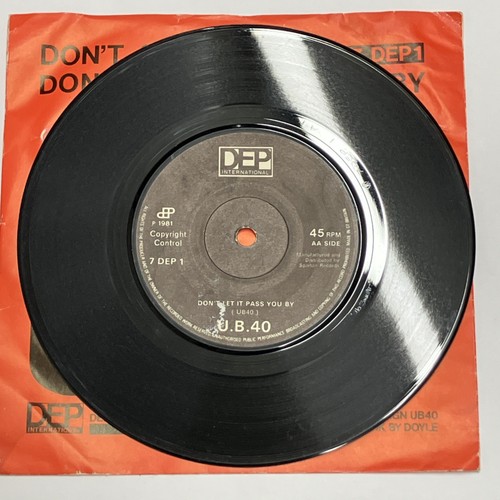 UB40 – Don't Slow Down / Don't Let It Pass You By - 1981 DEP International 7" - Bild 3 von 4