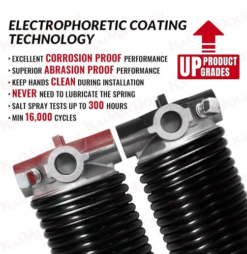 GarageSpringF2C One Pair Of 2 Inch Garage Door Torsion Springs Set, Upgrade - View #7