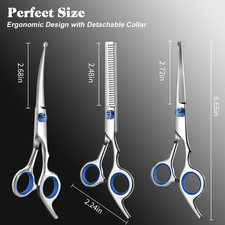 Professional Pet Grooming scissors Kit 4PC Stainless Steel Dog Cat Hair Cutting
