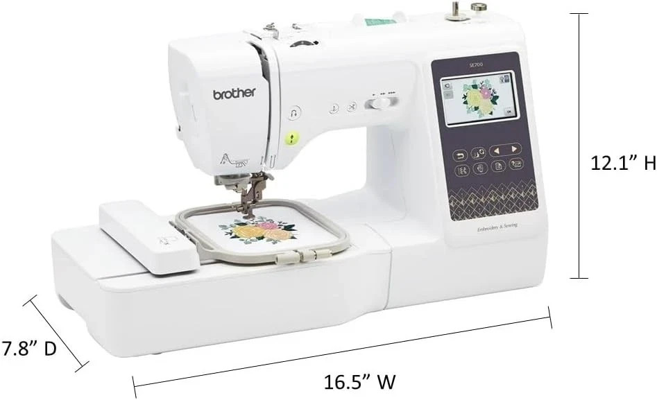 Brother SE700 Computerized Sewing, Embroidery Machine with 4"x4" Embroidery Area