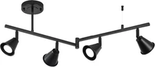 4 Light Modern Track Lighting Fixture Adjustable Foldable Arms Rotatable Heads