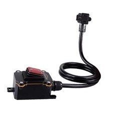 Heavy Duty Waterproof Extension Cord with On/Off Switch,Inline Cord Red-3Ft