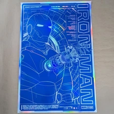 Bruce Yan Iron Man Blueprint Foil SD Art Print Poster Mondo BNG Marvel Disney
