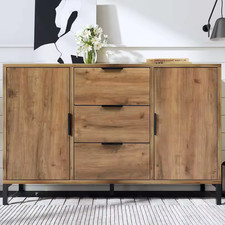 Sideboard Cabinet for Living Room, Chest of Drawers with 5 drawers, Dark Oak UK