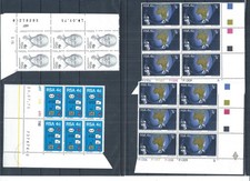 South Africa stamps.  1975 Control blocks lot MNH Jan Smuts etc   (AW723)