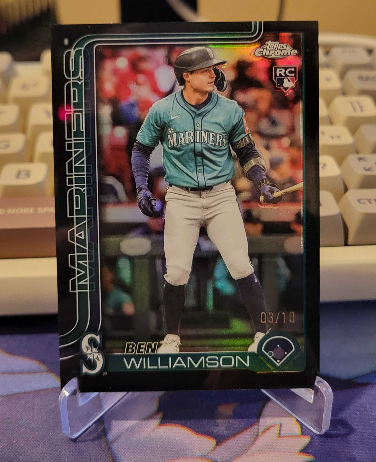 2025 Topps Chrome Update Ben Williamson RC Rookie Black Refractor /10 #USC168