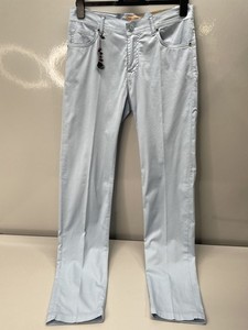 Marco Pescarolo Mens Pants Light Blue Size US 40/IT 56 Straight Leg Cotton Blend