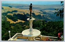 Postcard Hearst San Simeon State Historical Monument California Bronze Statue