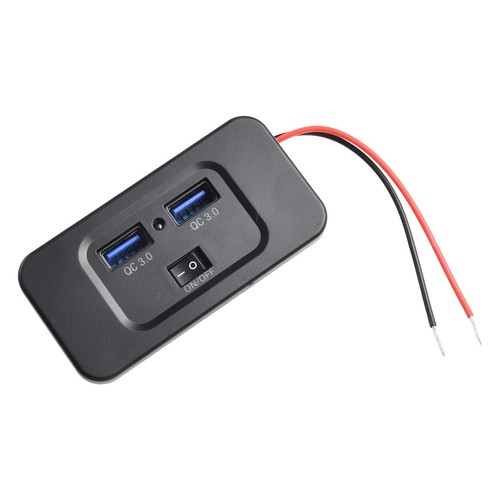 Performance fiable 12V24V QC 3 0 double chargeur de voiture USB support panneau - Photo 2 sur 21